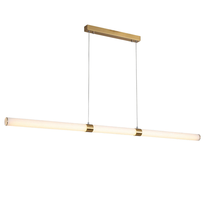 MAXWELL.150: Ribbed CTS LED Pendant (Available in Bronze & Satin Brass)