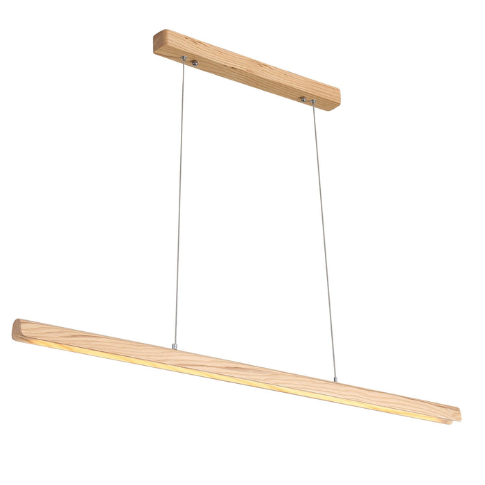KERF.150: Ash Wood TriColour LED Linear Pendant Light
