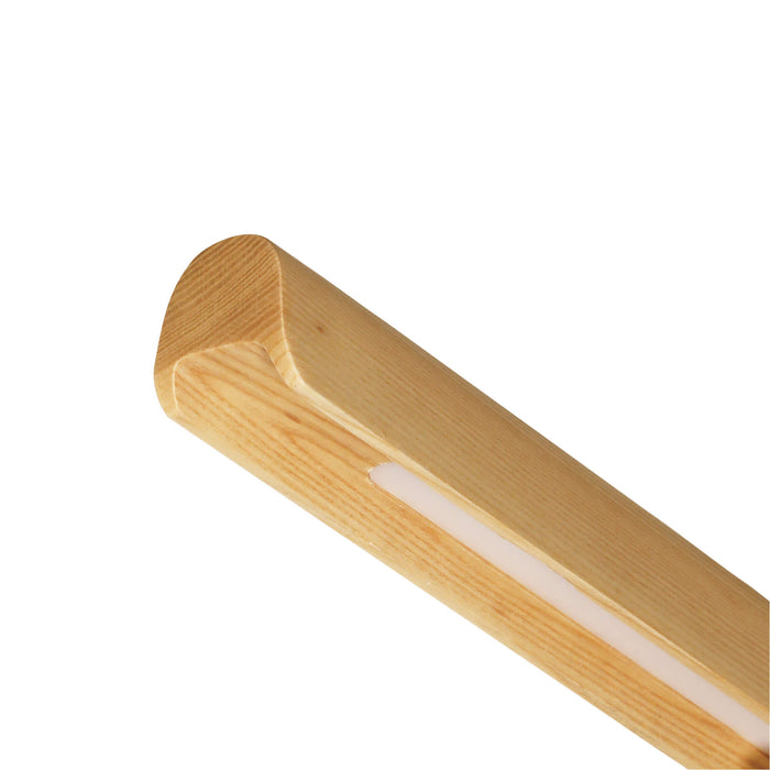 KERF.150: Ash Wood TriColour LED Linear Pendant Light