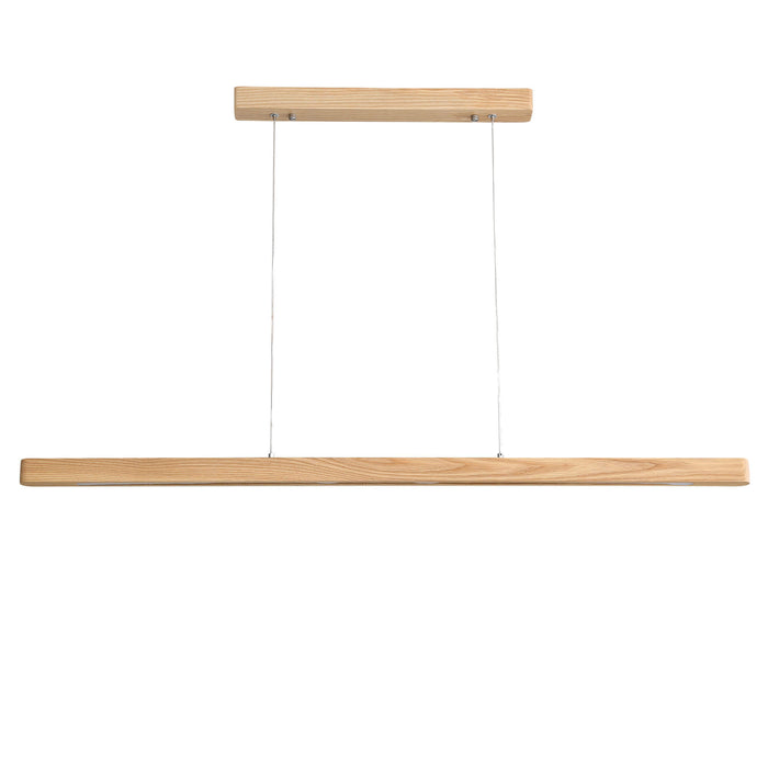 ALPHA.150: Ash Wood TriColour LED Linear Pendant
