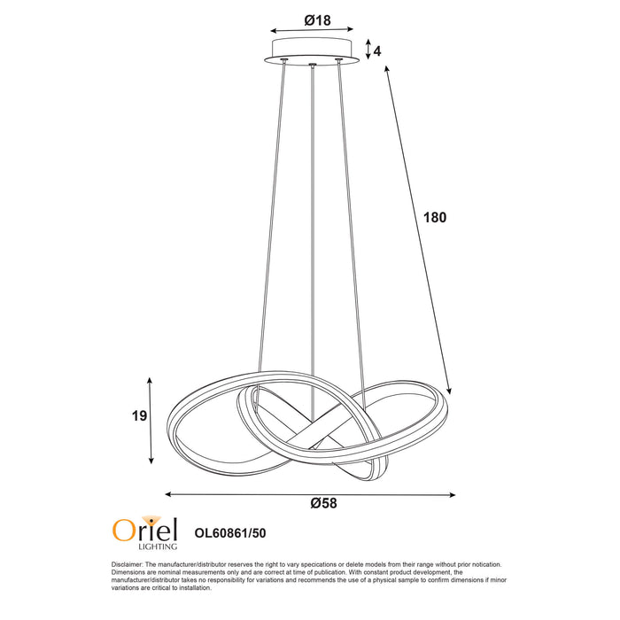 SPIRA: Dimmable CTS LED Pendant (Available in Black & White)