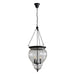 Oriel NEWHAM: 3 Light Traditional Pendant with Glass Diffuser