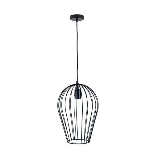 Oriel OLAM: 1 Light Black Caged Pendant Light