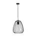 Oriel PERA: 1 Light Caged Pendant Light (Available in Black & White, Medium & Large