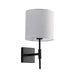 Oriel BELLA: Wall Sconce with Fabric Shade (Available in Bronze, Black & Satin Brass)