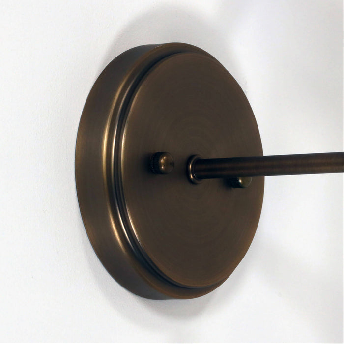 KINBURY: Metal Wall Light with Tapered Glass Shade( Available in Black, Bronze & Satin Brass)