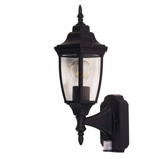 Oriel HIGHGATE: IP44 Traditional Up Facing Outdoor Coach Light with Sensor (Available in Black & White)