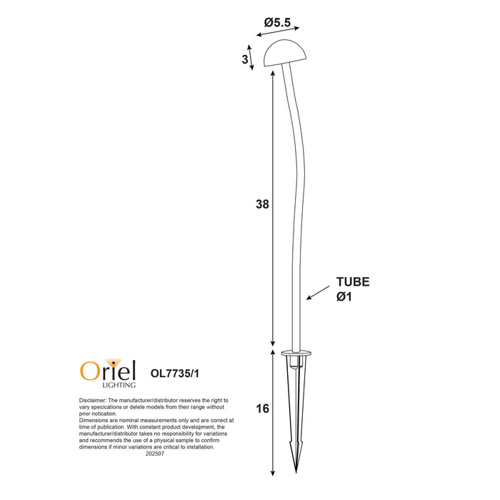 ENOKI: Mushroom Shaped 12V DIY Garden Spike Light