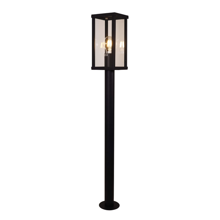 PANDORA: Black Aluminium Head Bollard Light