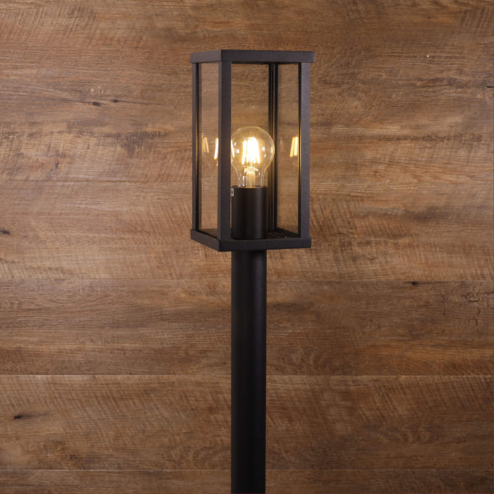 PANDORA: Black Aluminium Head Bollard Light