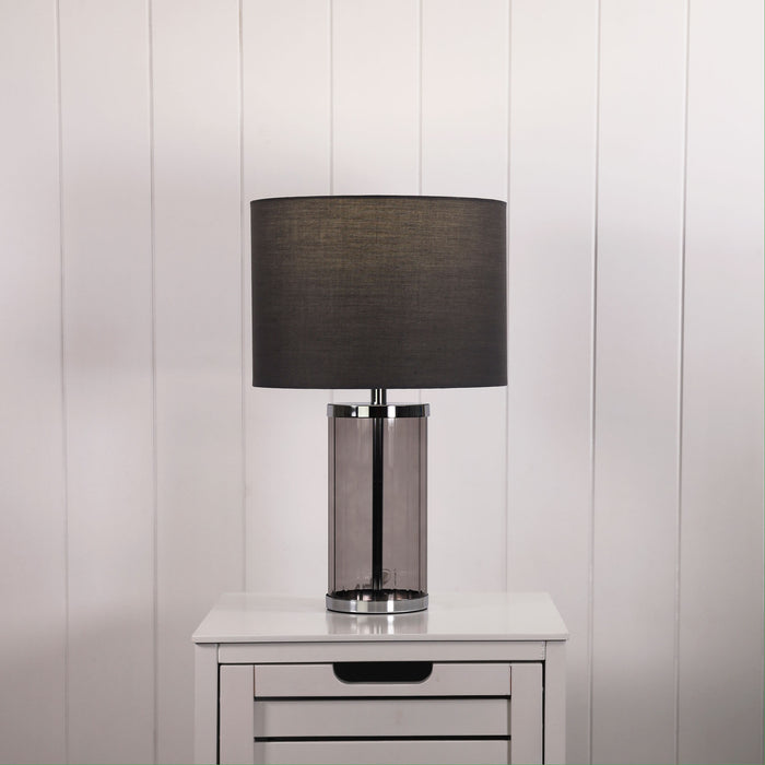 NIZIO GREY Smoke Glass Table Lamp (Buy 2 Get 1 FREE)