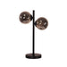 Oriel VALCROSS: Decorative Table Lamp with 2 Sphere Glass Diffuser (Available in Smoke Glass & Opal Matt Glass)