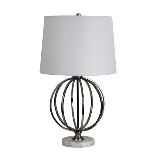 Oriel VINCHY Metal Complete Table Lamp with White Shade