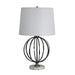Oriel VINCHY Metal Complete Table Lamp with White Shade