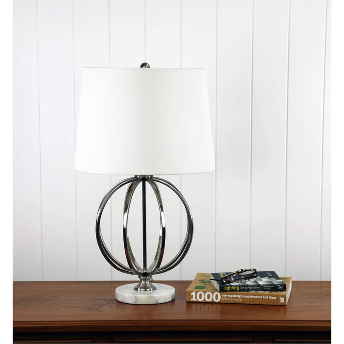 VINCHY Metal Complete Table Lamp with White Shade
