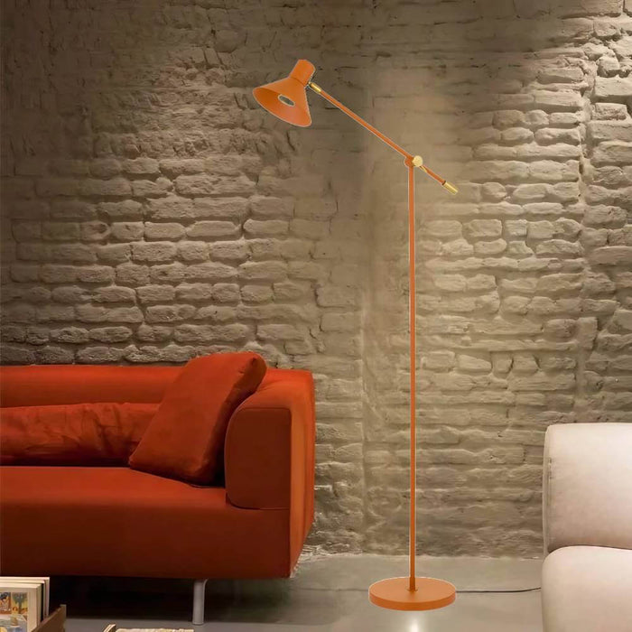 OLAV: Metal Floor Lamp with Adjustable Shades (Available in Green, Black, Orange & Beige)