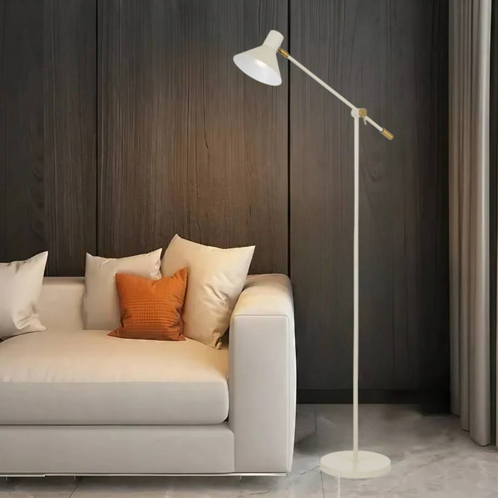 OLAV: Metal Floor Lamp with Adjustable Shades (Available in Green, Black, Orange & Beige)