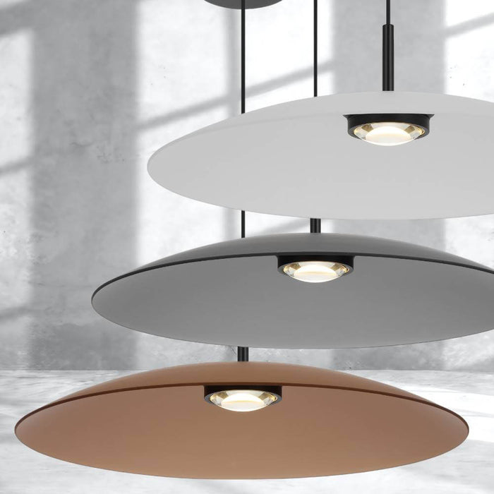 ORILLA: Glass Dome LED Pendant (avail in Brown, Frost & Smoke)