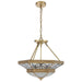 Telbix ORISTA: Brass Pendant Light with Frosted Glass Diffuser