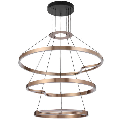 Telbix OSTROM: 3 Tier Ring Dimmable LED Pendant