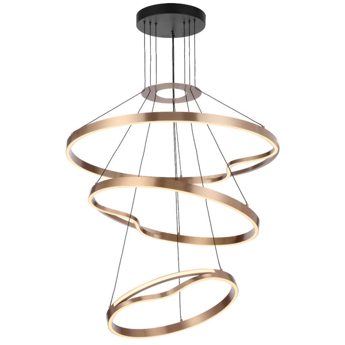 OSTROM: 3 Tier Ring Dimmable LED Pendant