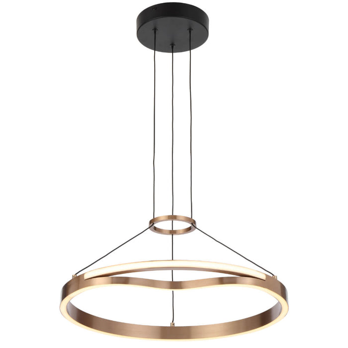 OSTROM: Coffee Gold Dimmable LED Ring Pendant (Available in 50cm, 65cm & 80cm)
