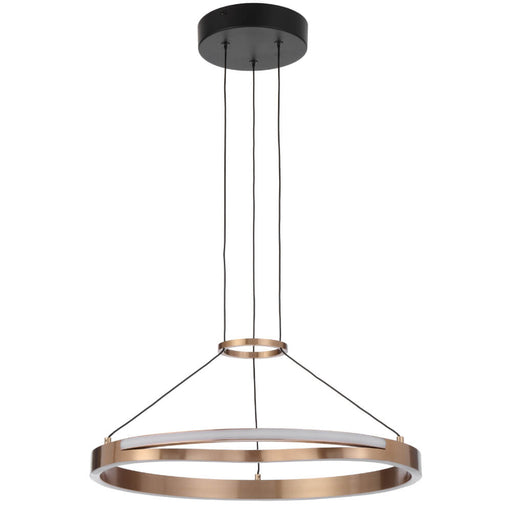 Telbix OSTROM: Coffee Gold Dimmable LED Ring Pendant (Available in 50cm, 65cm & 80cm)
