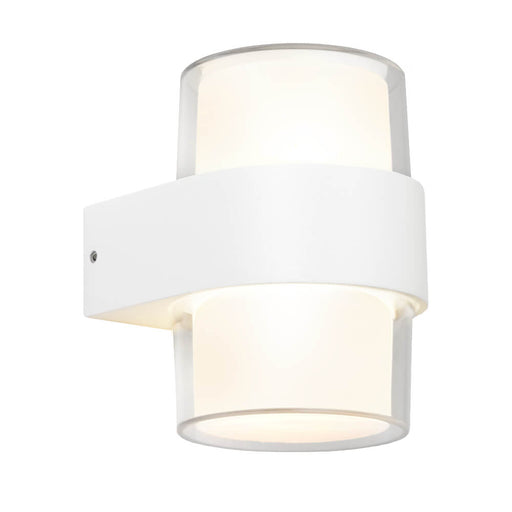 Cougar OTARA: 2 Light LED Exterior Wall Light with Clear/Opal Diffuser (Available in Black & White)