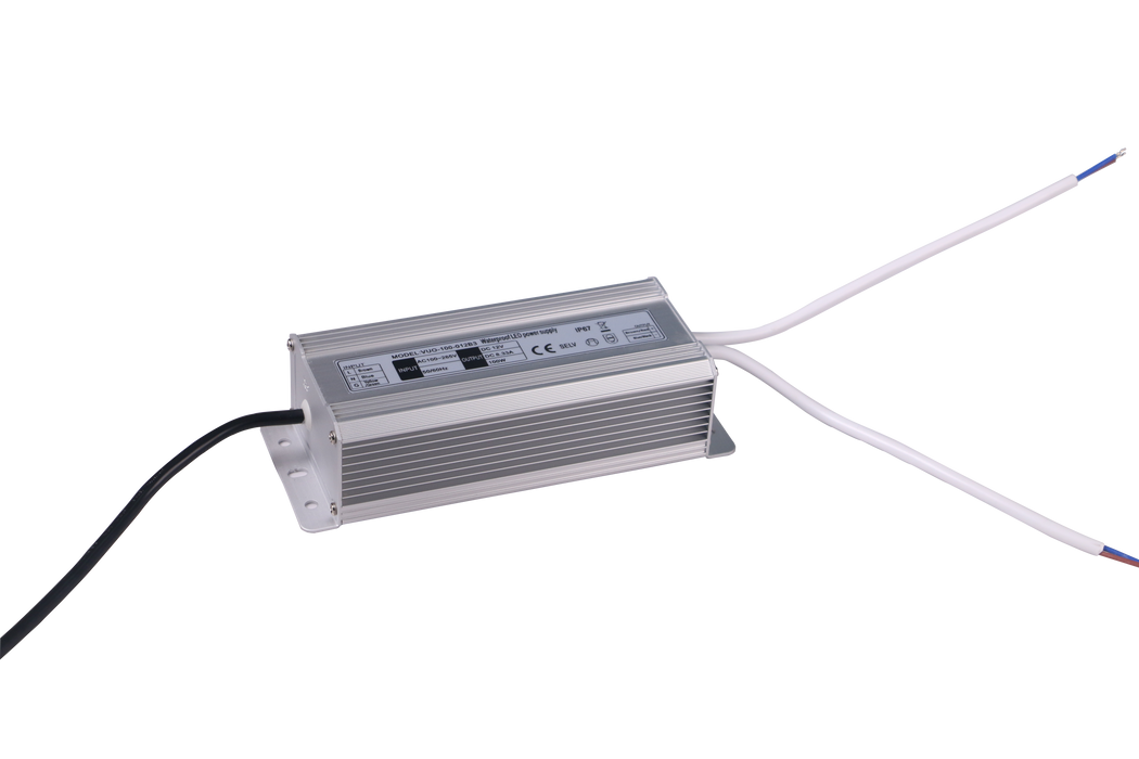 OTTER4: 12V Waterproof Constant Voltage LED Driver IP67 (100W)