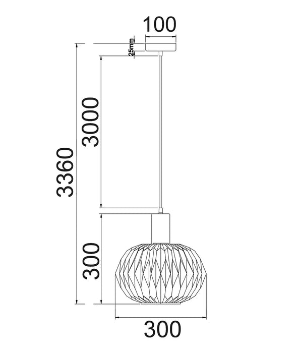 PAPEL: Pleated Opal Glass Dome Interior Pendant Lights (Available in Translucent Glass & Opaque Glass)