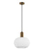 CLA PAPEL: Pleated Opal Glass Dome Interior Pendant Lights (Available in Translucent Glass & Opaque Glass)