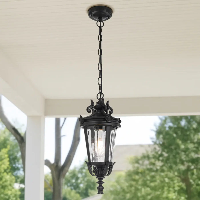 PEDRAL: Vintage Traditional Coach-Style Design Pendant Light (Available in Bronze & Black | 18cm & 23cm)