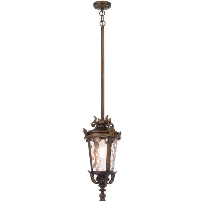 PEDRAL: Vintage Traditional Coach-Style Design Pendant Light (Available in Bronze & Black | 18cm & 23cm)