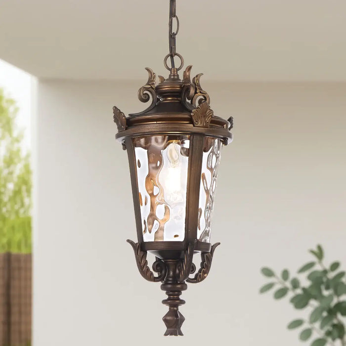 PEDRAL: Vintage Traditional Coach-Style Design Pendant Light (Available in Bronze & Black | 18cm & 23cm)