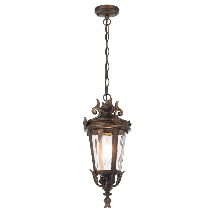 PEDRAL: Vintage Traditional Coach-Style Design Pendant Light (Available in Bronze & Black | 18cm & 23cm)