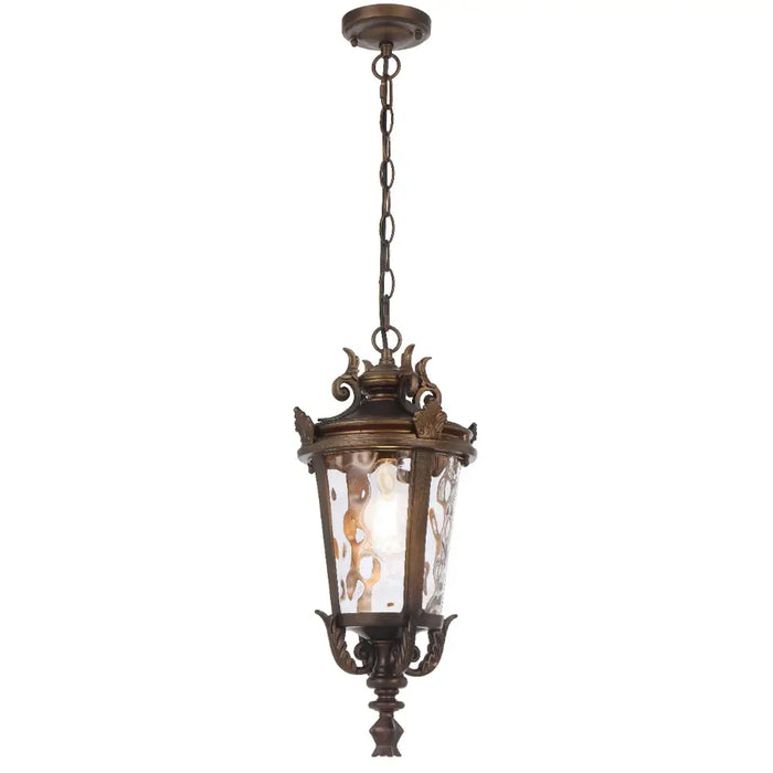 PEDRAL: Vintage Traditional Coach-Style Design Pendant Light (Available in Bronze & Black | 18cm & 23cm)