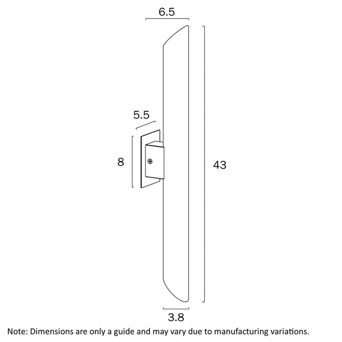 PENROS: Up/Down 2 Light LED Exterior Wall Light (Available in Stainless Steel, Antique Brass & Natural Brass)