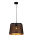 CLA PENSHADE: Iron Interior Pendant Light with Laser Cut Geometry Pattern (Available in Black & White)