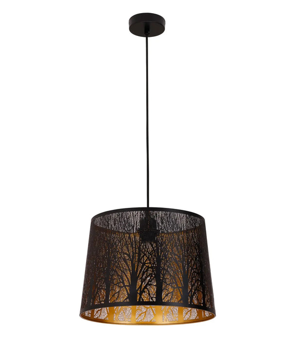 CLA PENSHADE: Laser Cut Tree Pattern Iron Interior Pendant Light (Available in Black & White)