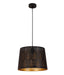 CLA PENSHADE: Iron Interior Pendant Light with Laser Cut Fleur Pattern (Available in Black & White)