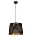 CLA PENSHADE: Laser Cut Maple Leaf Pattern Iron Interior Pendant Light (Available in Black & White)