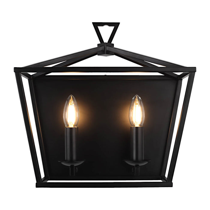 PERIGAN: Metal 2 Light Wall Light (Available in Black & Matt Gold)