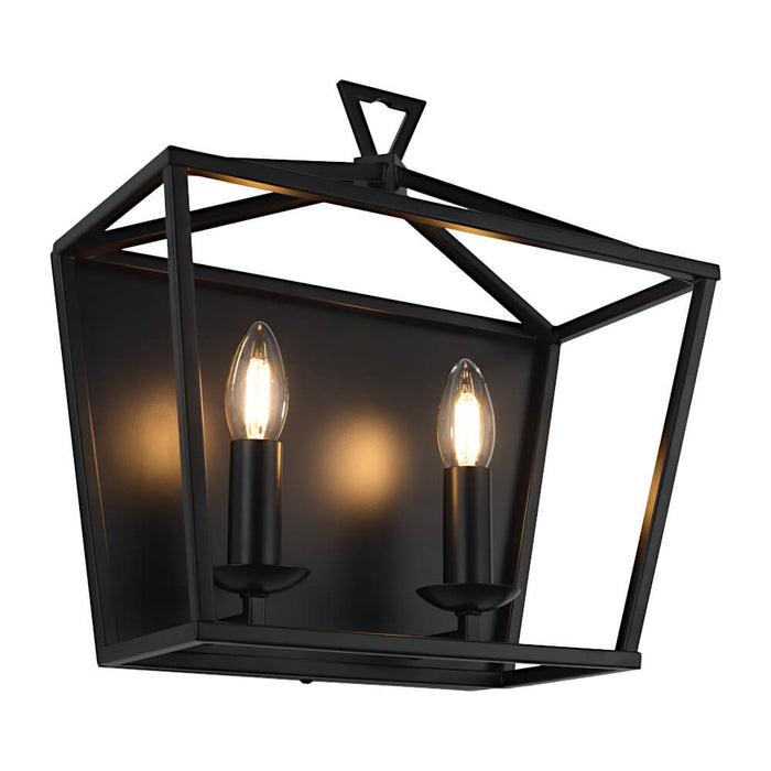 PERIGAN: Metal 2 Light Wall Light (Available in Black & Matt Gold)