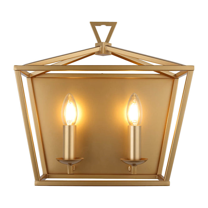 PERIGAN: Metal 2 Light Wall Light (Available in Black & Matt Gold)