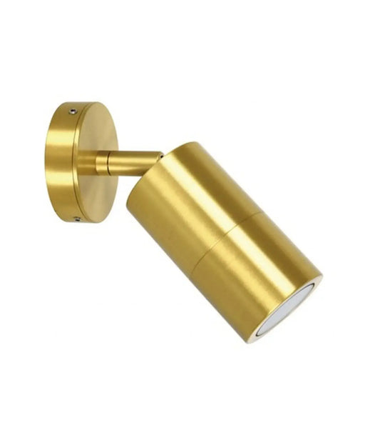 CLA GU10 IP65 Adjustable Exterior Wall Pillar Spot Lights (Available in Aged Brass & Solid Polished Brass)