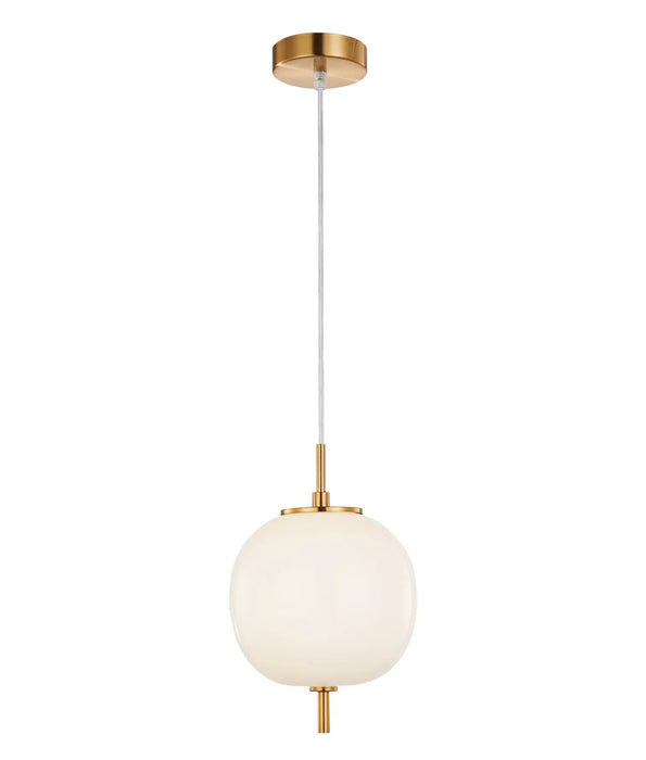 PINO: Interior Pendant Lights with Mirror Finish Glass Diffuser (avail in Opal Matte & Smokey Black)