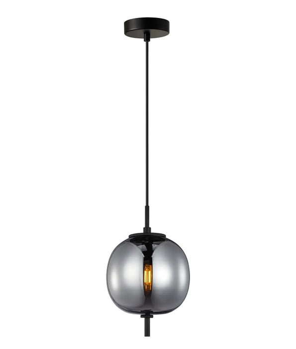 PINO: Interior Pendant Lights with Mirror Finish Glass Diffuser (avail in Opal Matte & Smokey Black)