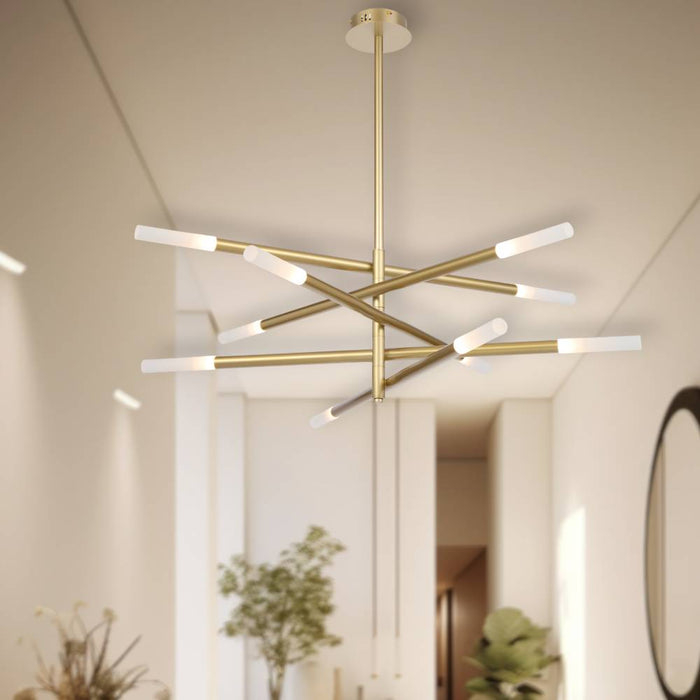 PINTA: 3000k Modern LED Pendant Light (Available in Black & Gold, 8 Light & 10 Light)