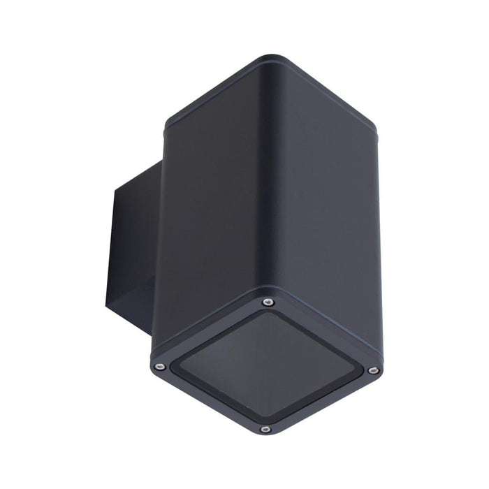 PIPER-1: Square Aluminium LED Wall Light for Indoor and Outdoor Use (avail in Black, White & Dark Grey)