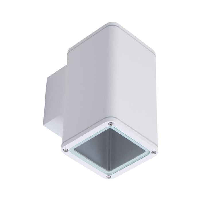 PIPER-1: Square Aluminium LED Wall Light for Indoor and Outdoor Use (avail in Black, White & Dark Grey)